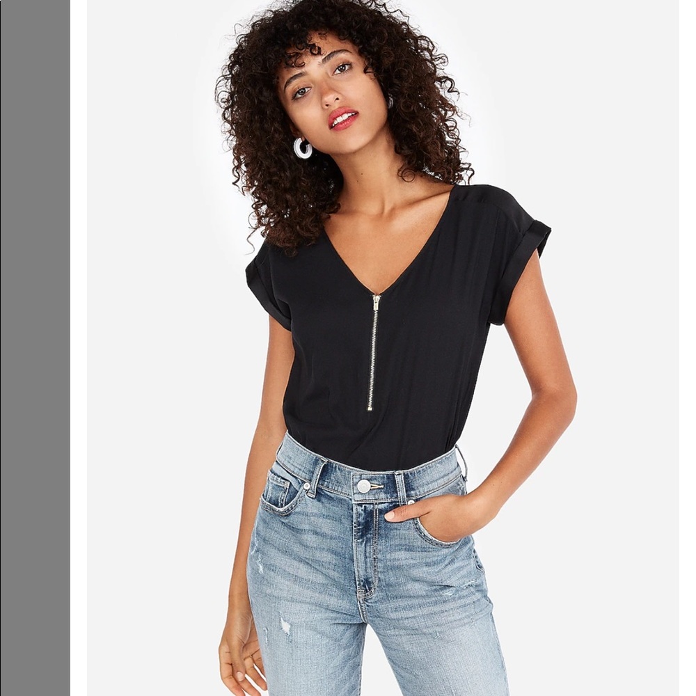 Silky Gold zippered shirt